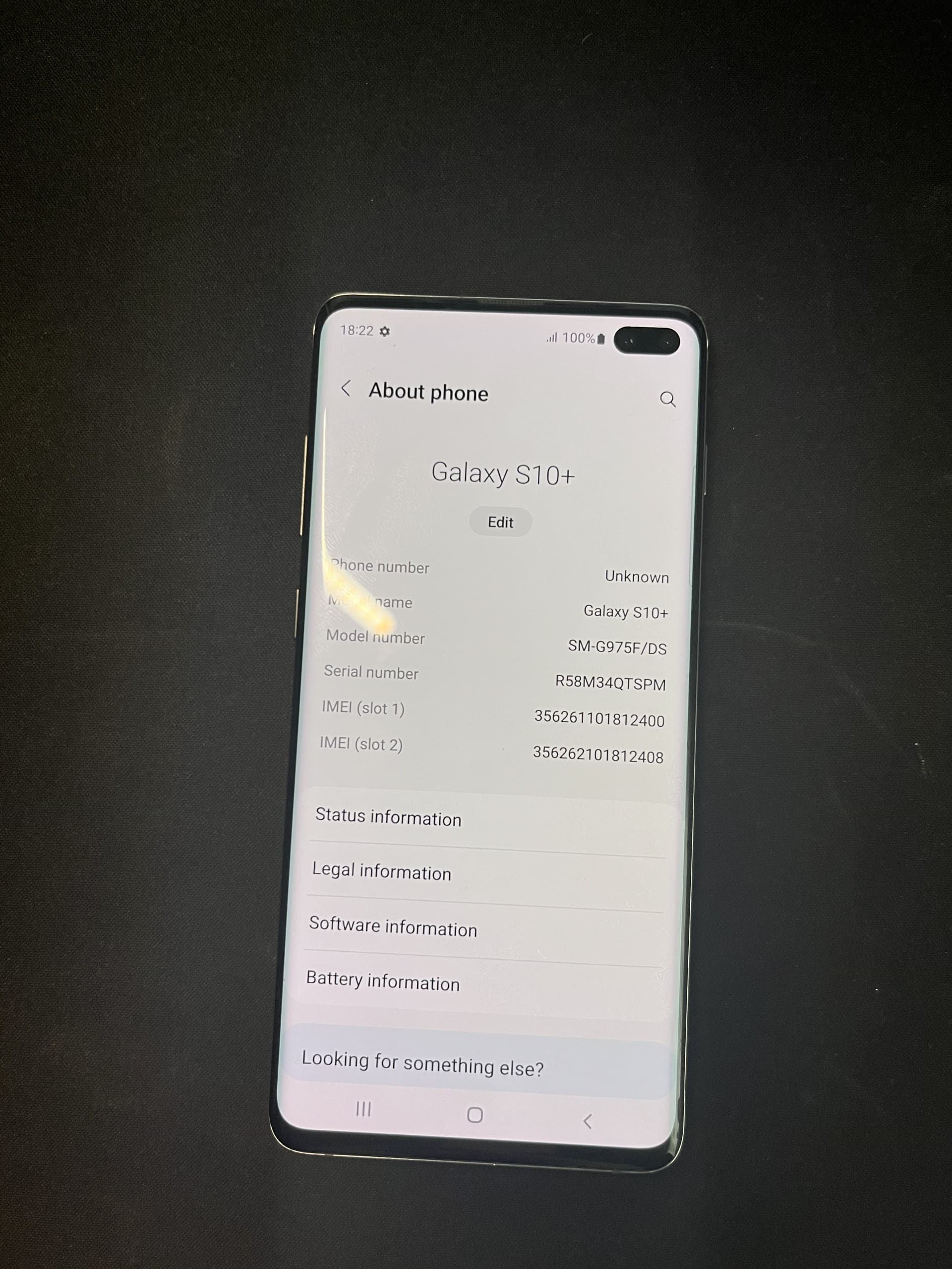 Samsung Galaxy S10 Plus 128GB Ceramic Black