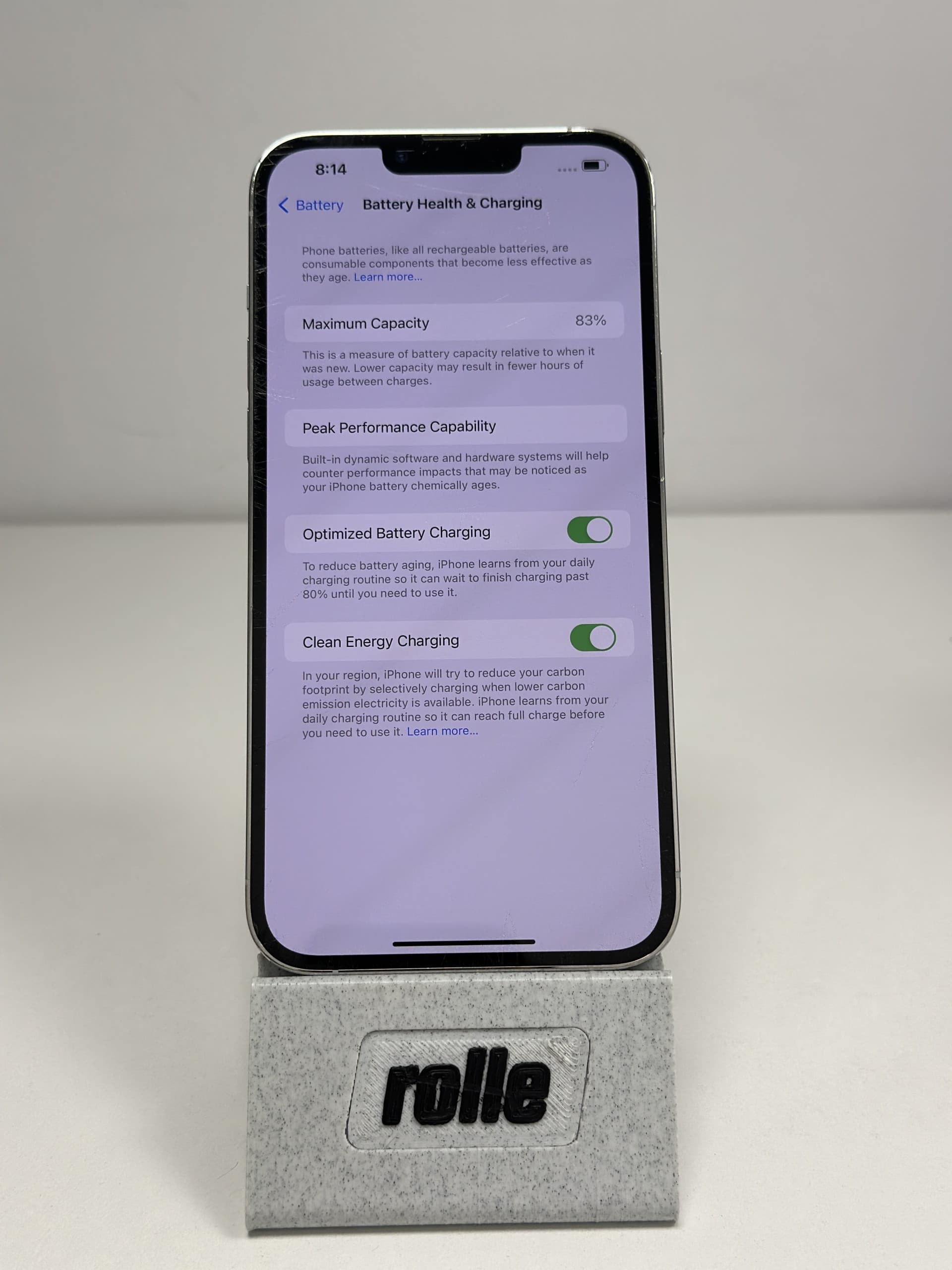 Buy Second-Hand Apple iPhone 13 Pro Max 128GB Silver | Rolle.io
