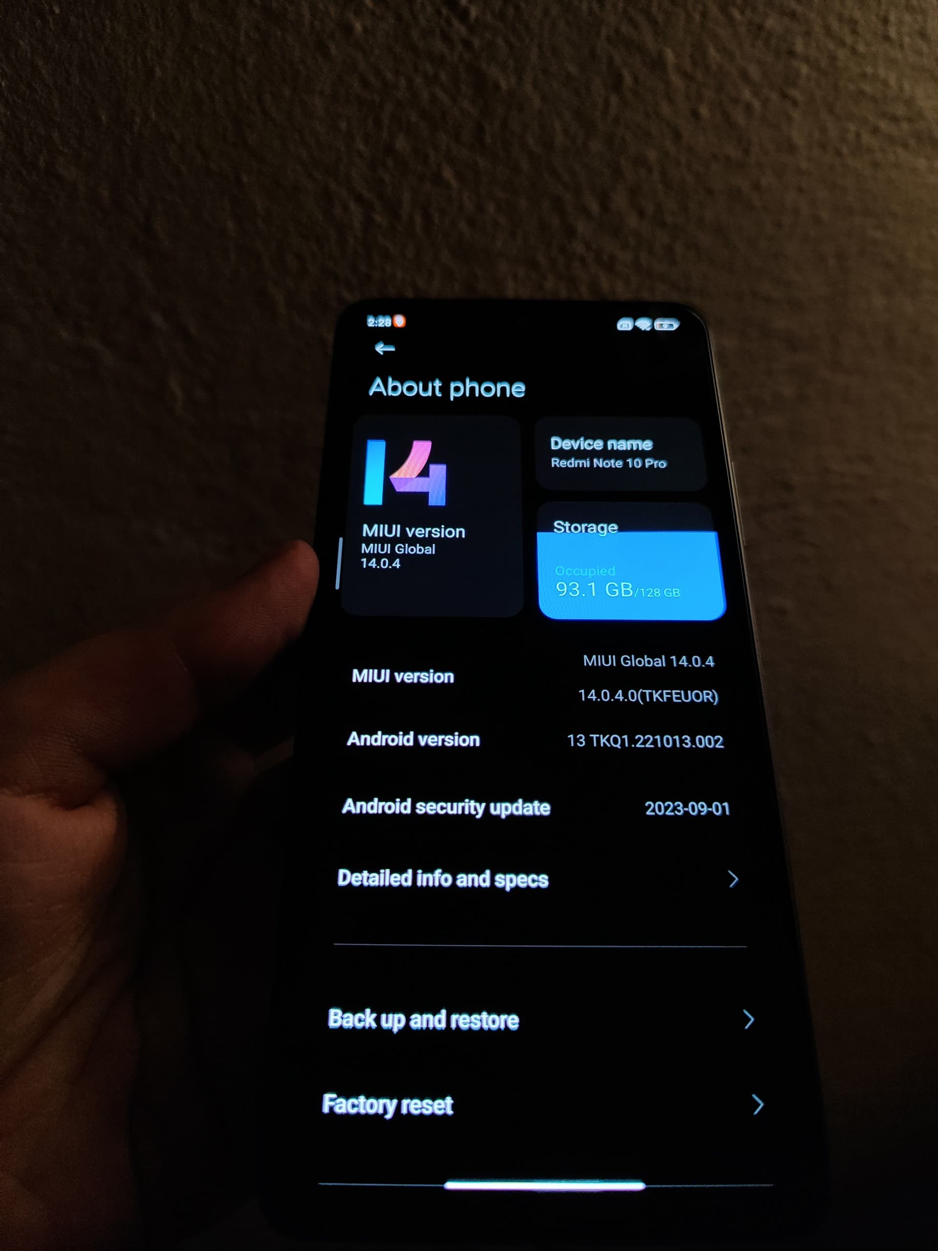 Xiaomi Redmi Note 10 Pro 128GB Onyx Gray
