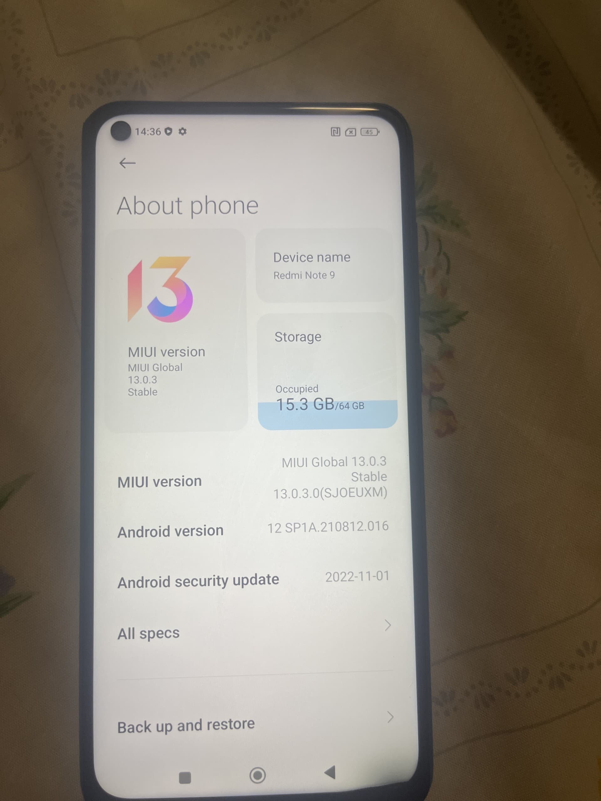 Xiaomi Redmi Note 9 64GB Forest Green