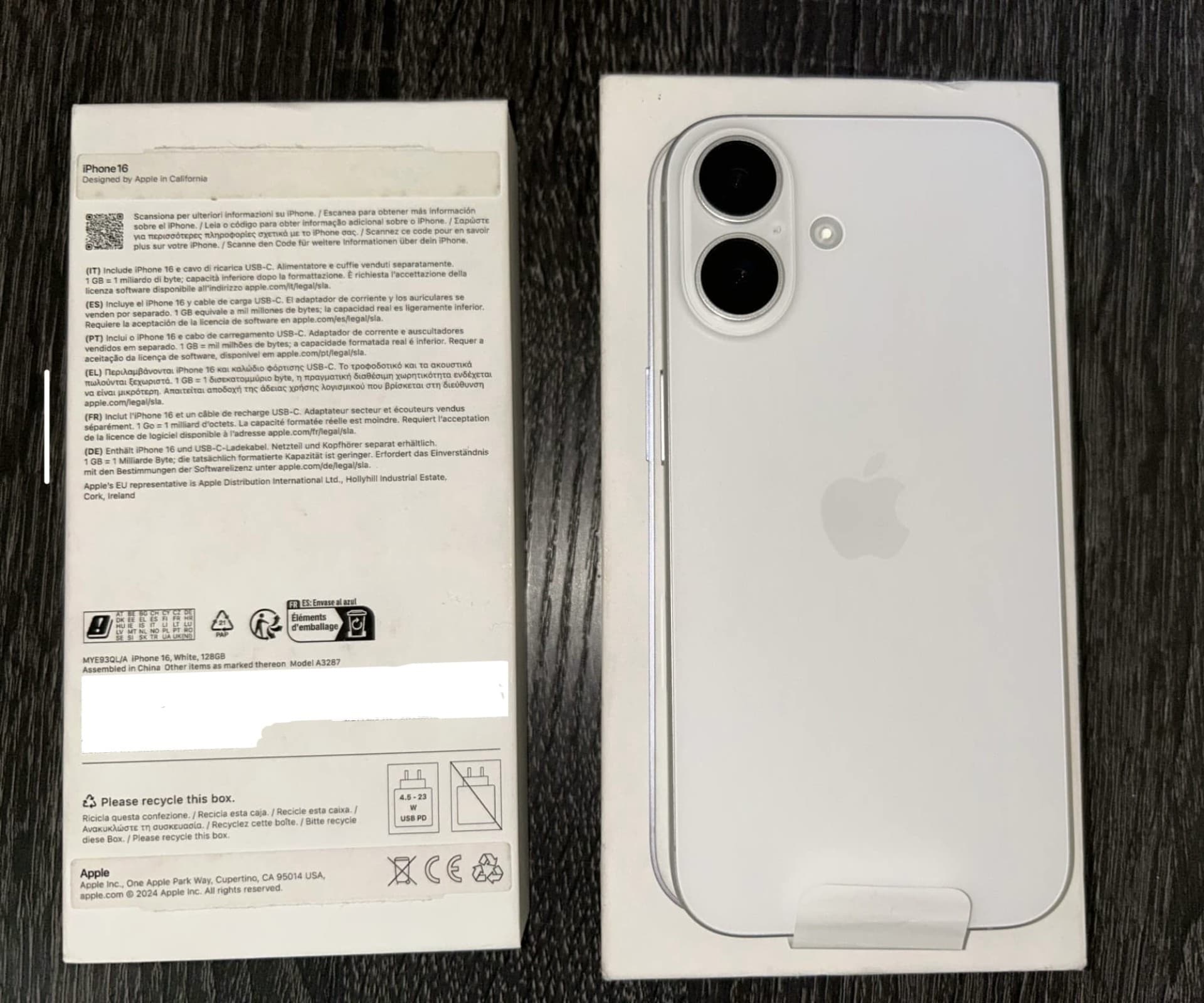 Apple iPhone 16 128GB White